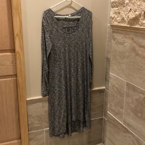 Gap long sleeve high Low dress